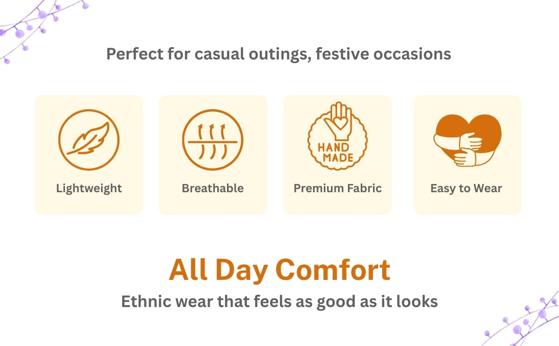 Men’s Light Blue Cotton Kurta Set