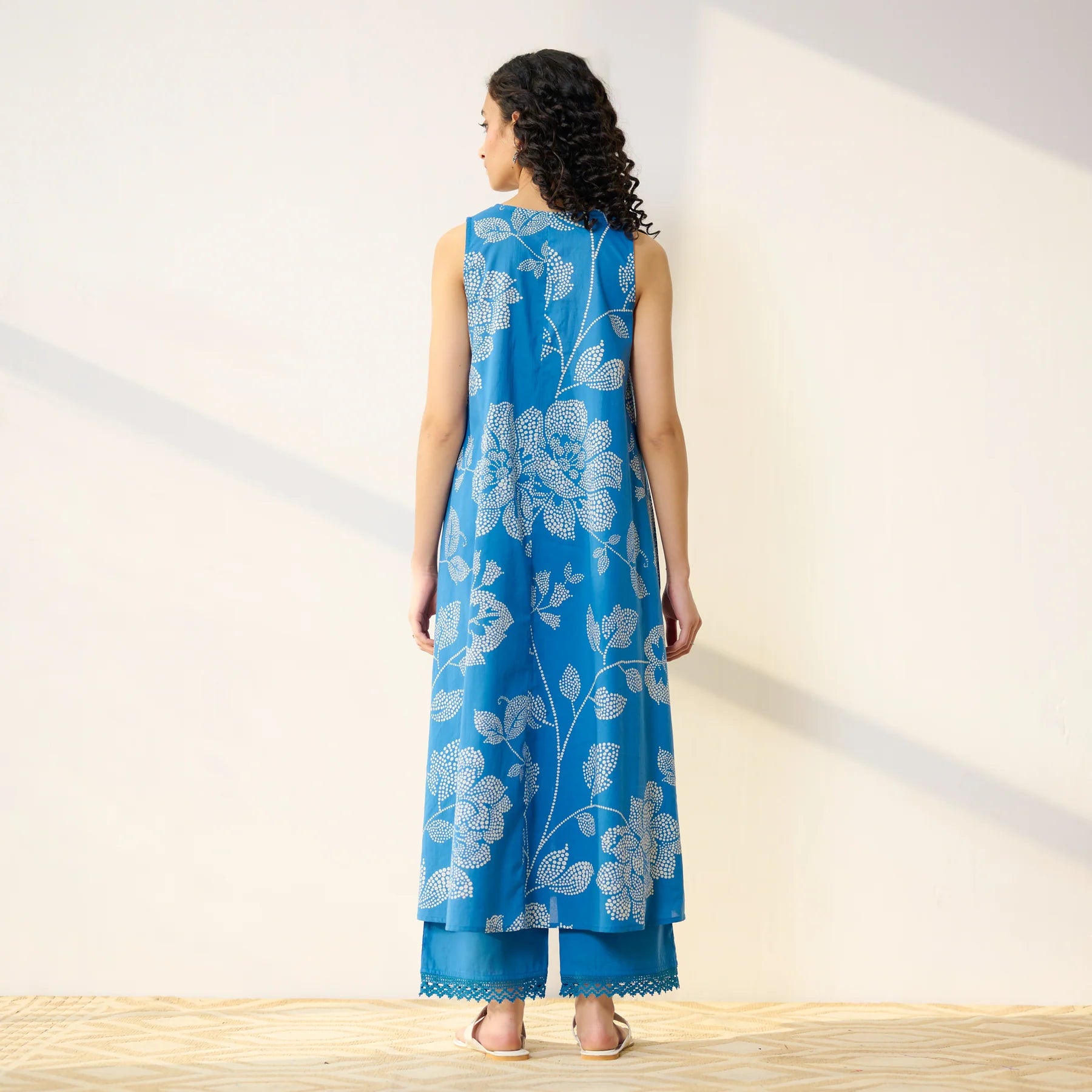 Blue Cotton Kurta Set