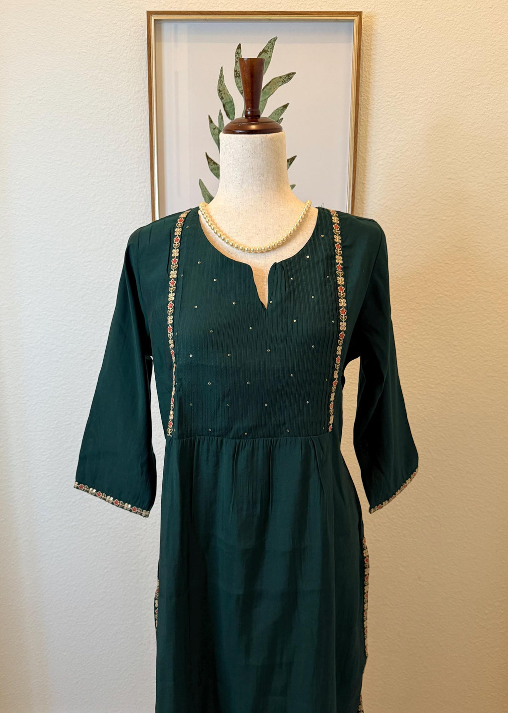 Green Embroidered Silk Blend Kurta | Elegant Ethnic Wear for Wedding, Party, Festival & Special Occasions