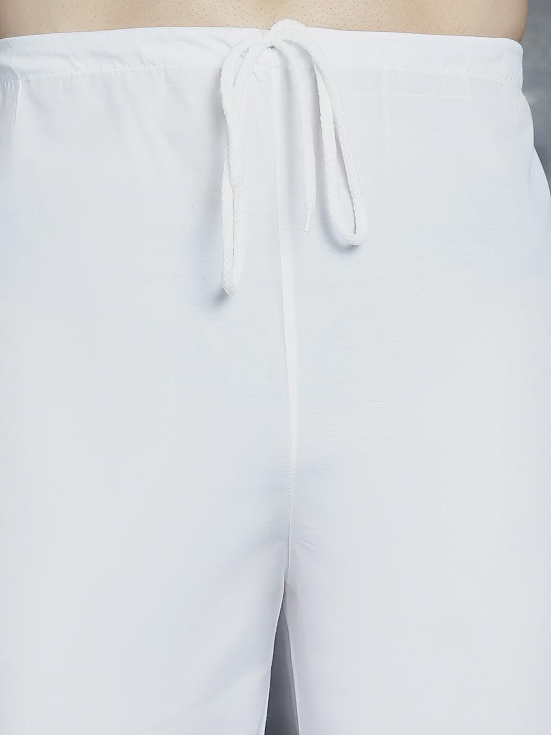 Silver and Rust Jacquard Brocade Kurta Set for Men