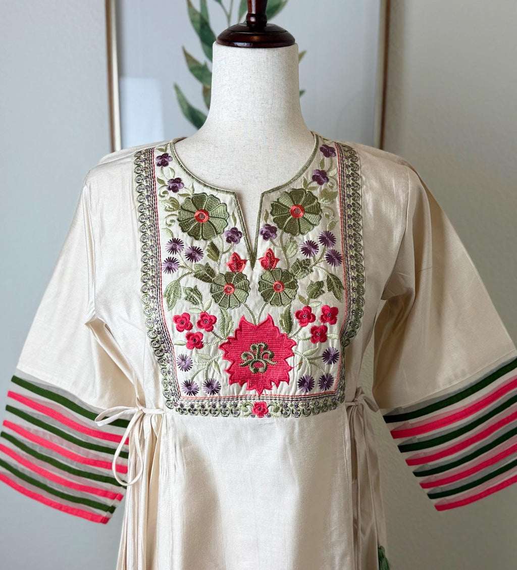 Cream Color Kurta Set