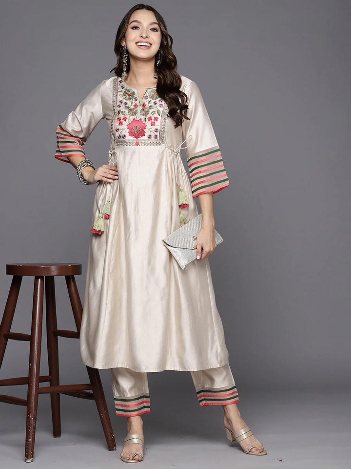 Cream Color Kurta Set