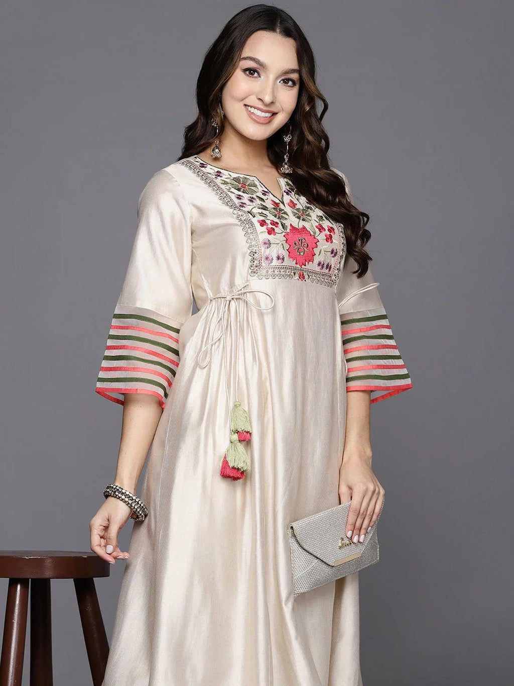 Cream Color Kurta Set