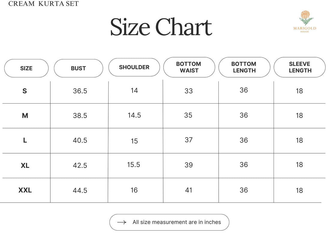 Cream Color Kurta Set