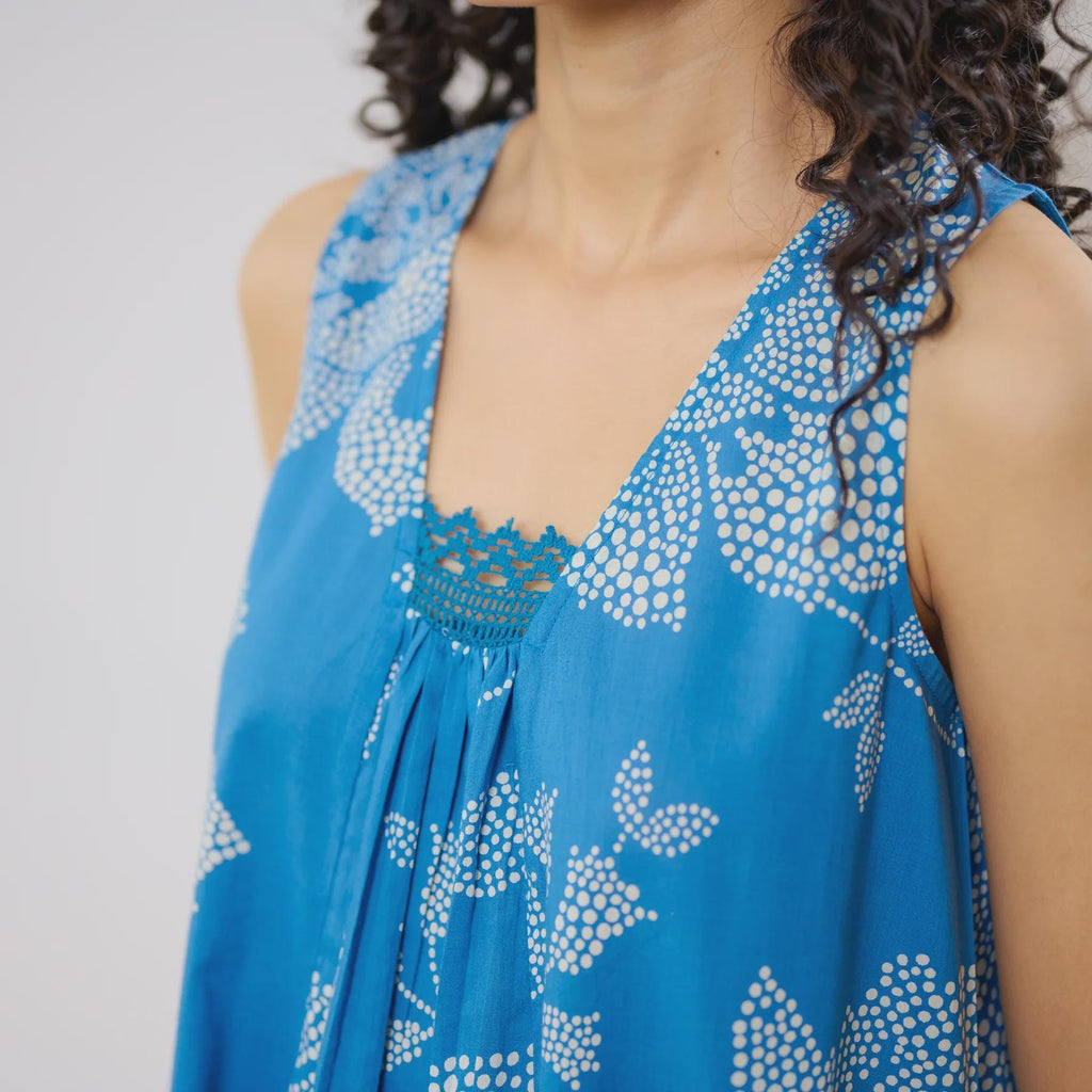 Blue Cotton Kurta Set