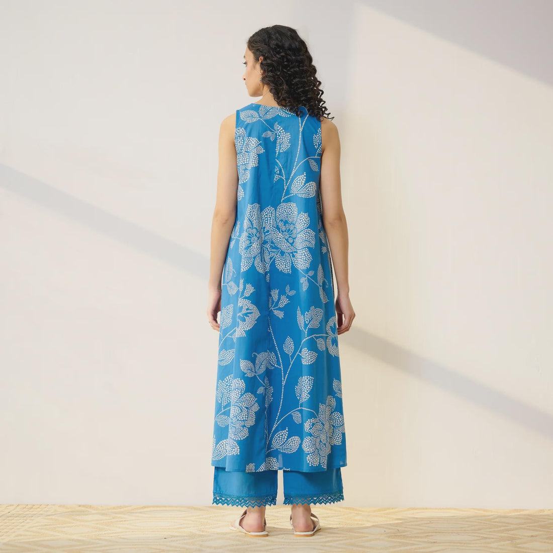 Blue Cotton Kurta Set