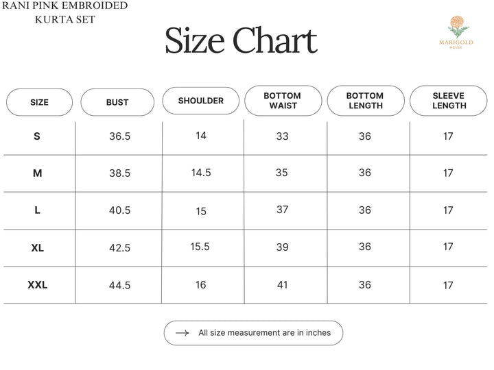 Rani Pink Embroidered Silk Blend Kurta Palazzo Dupatta Set