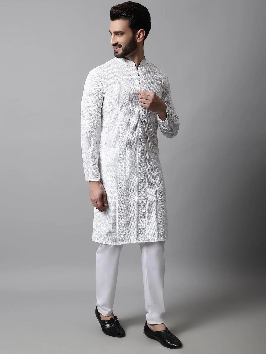 Men’s Pure White Kurta Set